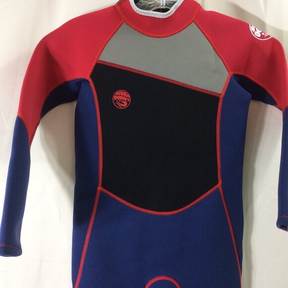 NEW Scuba Donkey Wetsuit Girls Blue Black Red Neoprene NWT Size 12 - Picture 3 of 6